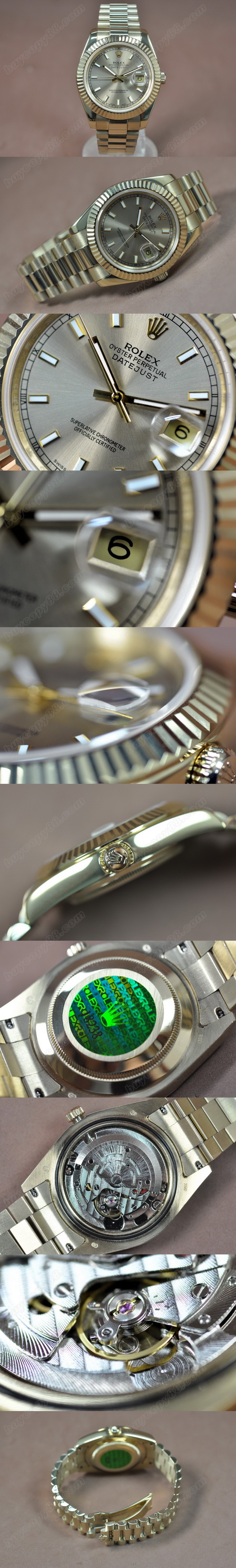 勞力士Rolex DayJust Ⅱ 41mm Full YG Asian 2813 自動機芯搭載0
