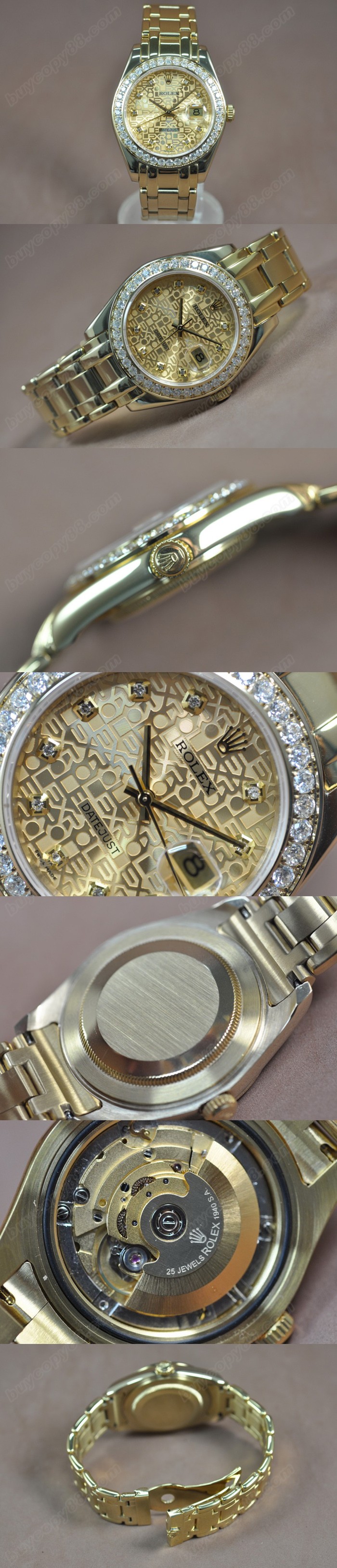 勞力士 Rolex DateJust 40mm YG Diam Diamond Bezel A-2836 自動機芯搭載0