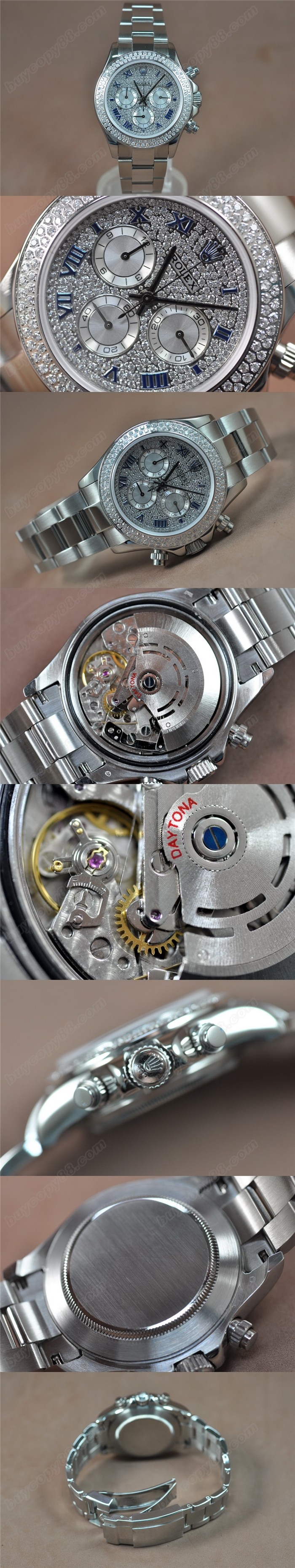 勞力士ROLEX Daytona SS/SS A-7750 時間測定功能搭載 自動機芯搭載0