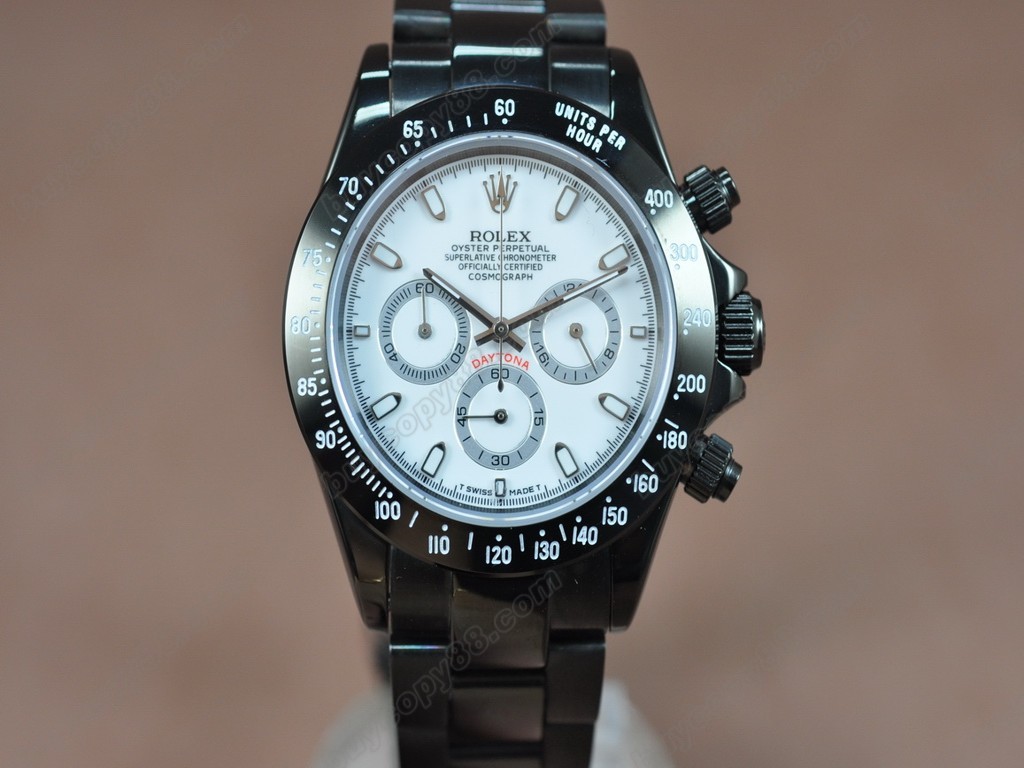 勞力士【男性用】 Daytona Full PVD Black Dial Japanese OS20 石英機芯搭載3