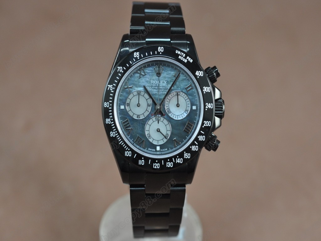 勞力士【男性用】 Daytona Full PVD Black dial Asia7750自動機芯搭載13