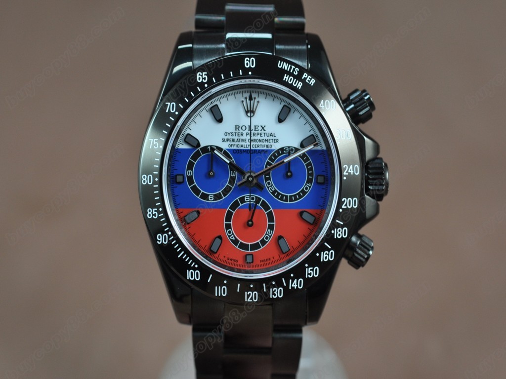 勞力士【男性用】 Daytona Full PVD Pearl white Asia7750自動機芯搭載5