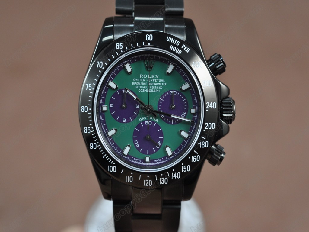 勞力士【男性用】 Daytona Full PVD Pearl white Asia7750自動機芯搭載5