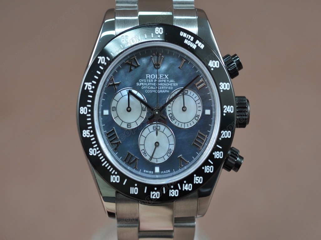 勞力士【男性用】Daytona SS/PVD Pearl blue Asia7750自動機芯搭載5