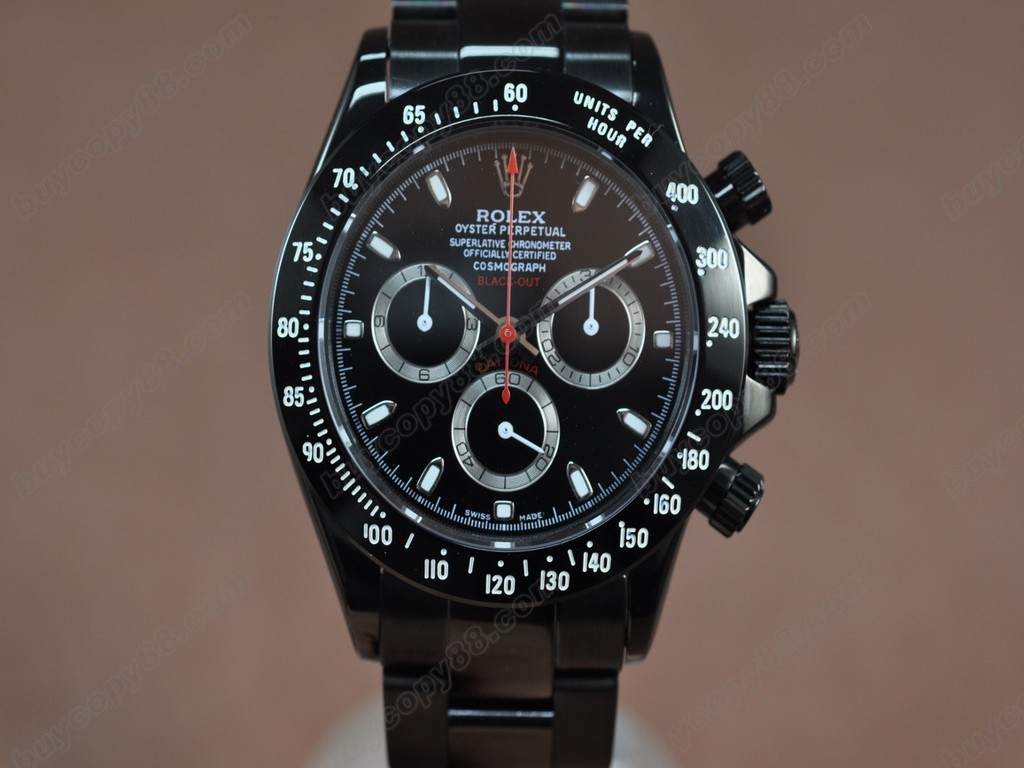 勞力士【男性用】Daytona Full PVD Pearl white Asia7750自動機芯搭載7