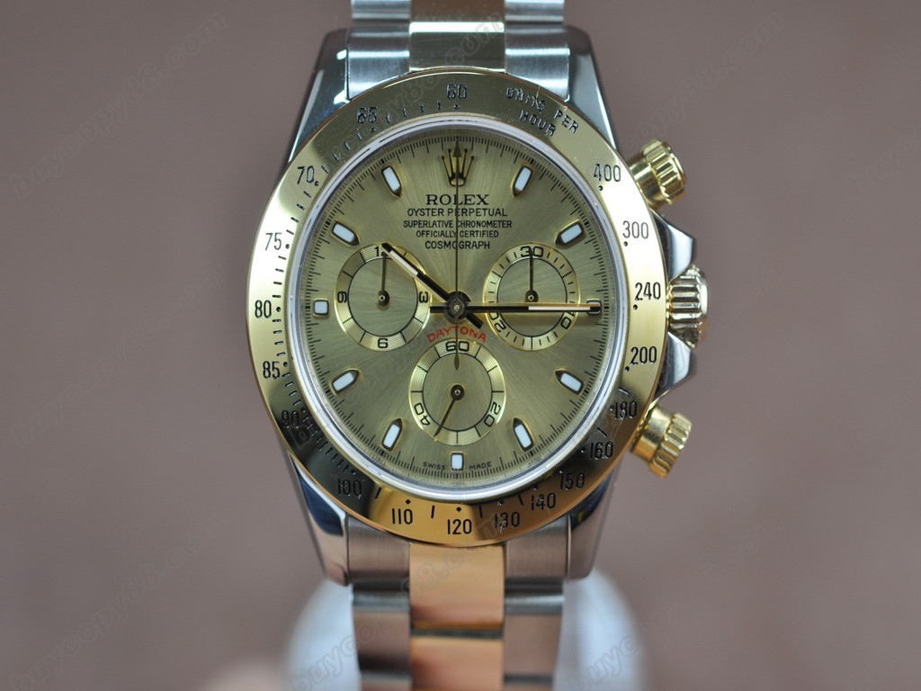 勞力士【男性用】Daytona TT Gold Dial Asia7750自動機芯搭載5