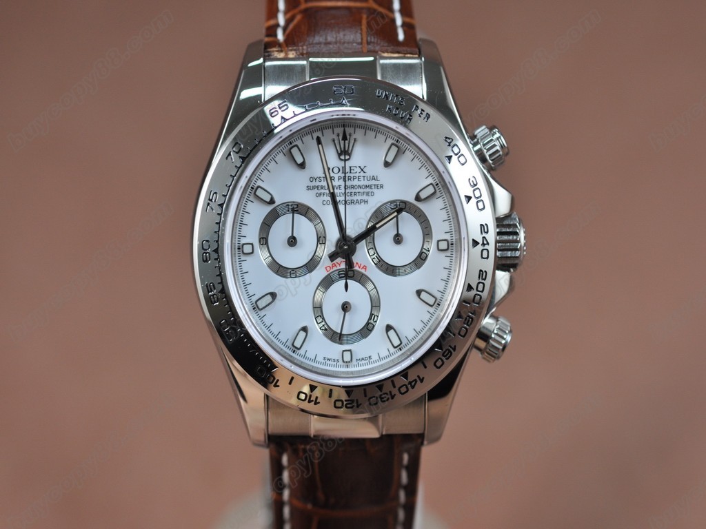 勞力士【男性用】 SS/LE Pearl White Asia7750自動機芯搭載8