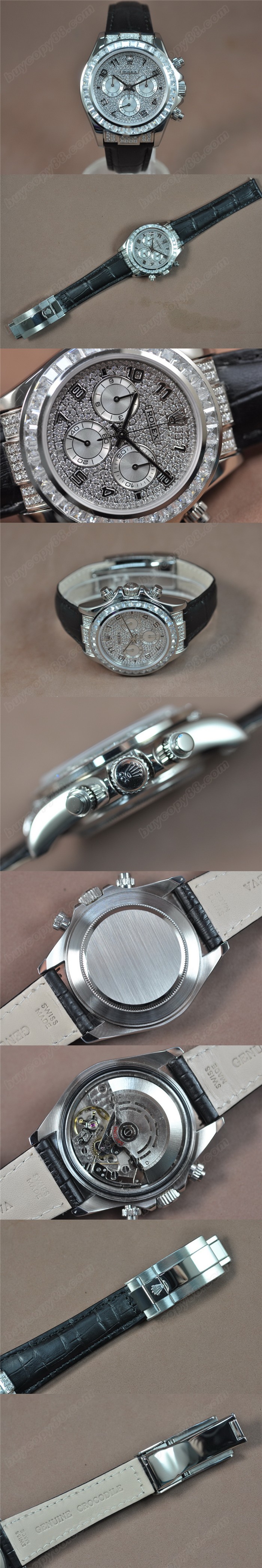 勞力士ROLEX Daytona SS/LE Square Diamond A-7750 時間測定功能搭載 自動機芯搭載0