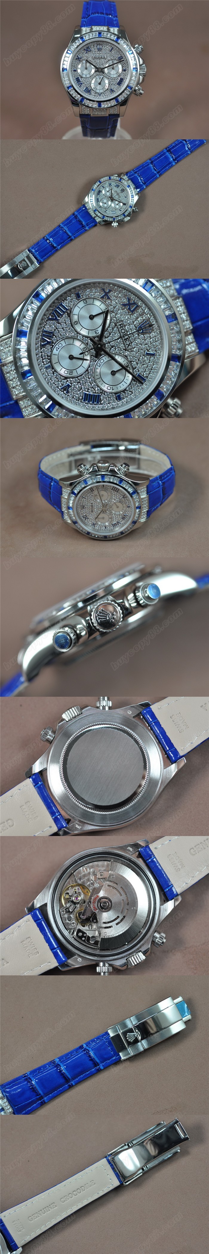 勞力士ROLEX Daytona SS/LE Square Diamond A-7750 時間測定功能搭載 自動機芯搭載0