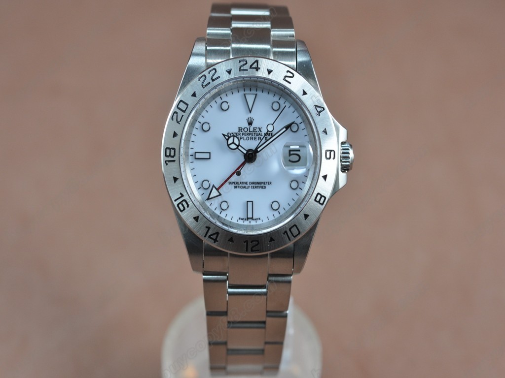 勞力士【男性用】 Explorer II SS White White Dial A-2836-2自動機芯搭載0