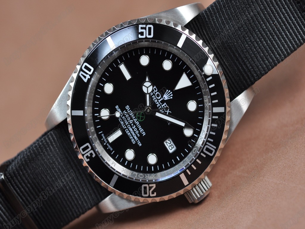 勞力士【男性用】Submariner SS Satin Strap Black Dial A-2836-2 自動機芯搭載3