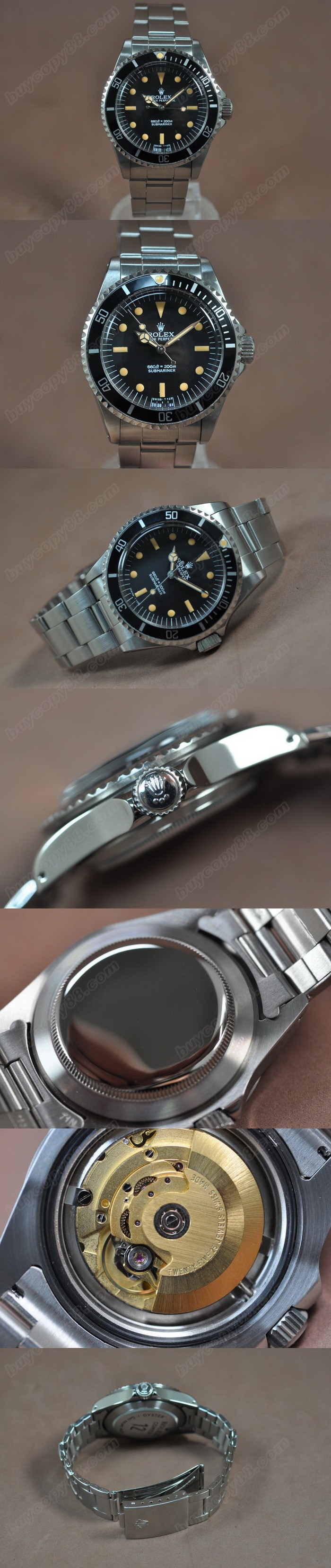 勞力士 Watches Submariner Vintage SS 黑 文字盤 A-2836-2 自動機芯 搭 載 0