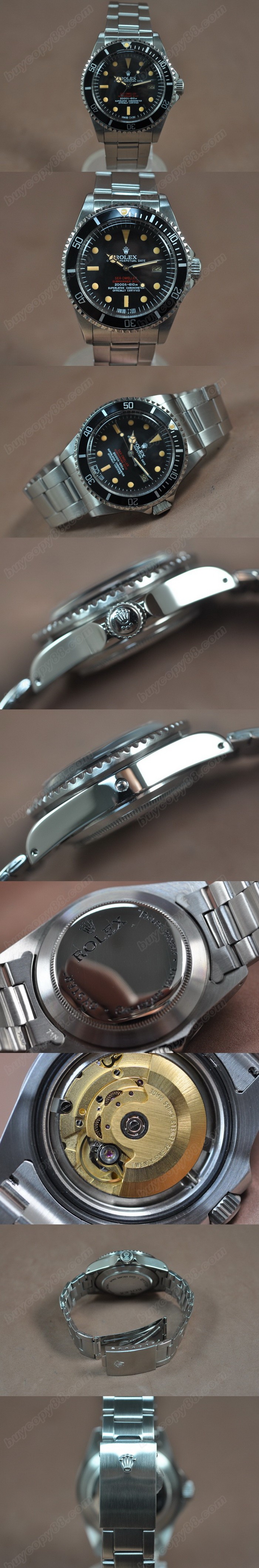 勞力士 Watches Submariner Vintage SS 黑 文字盤 A-2836-2 自動機芯 搭 載0