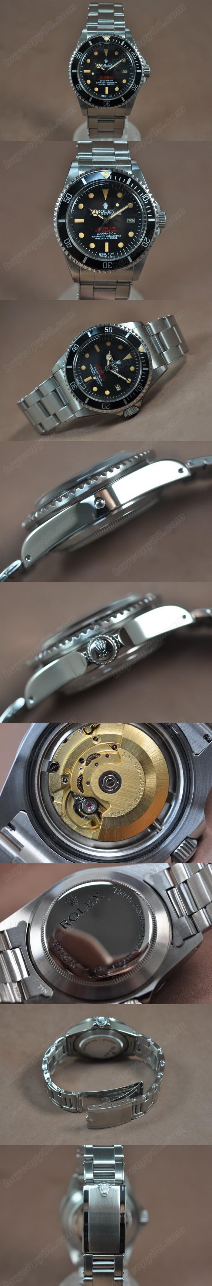 勞力士 Watches Submariner Vintage SS 黑 文字盤 A-2836-2 自動機芯 搭 載 0