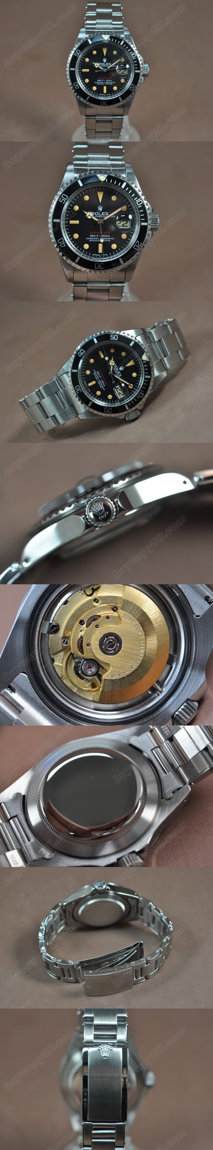 勞力士 Watches Submariner Vintage SS 黑 文字盤 A-2836-2 自動機芯 搭 載 0