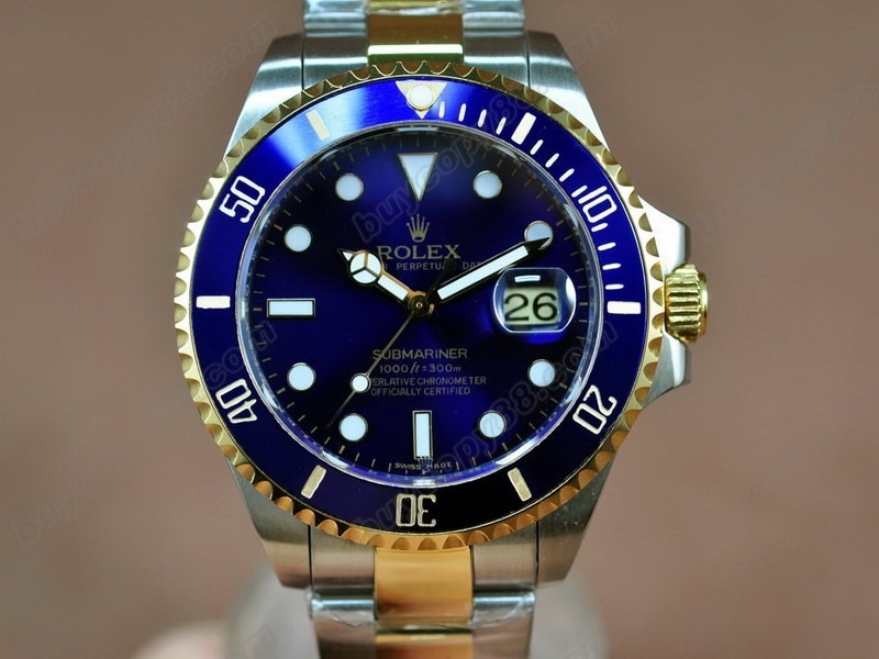 勞力士【男性用】 Submariner TT Blue Dial Asian 2836-2 自動機芯搭載5