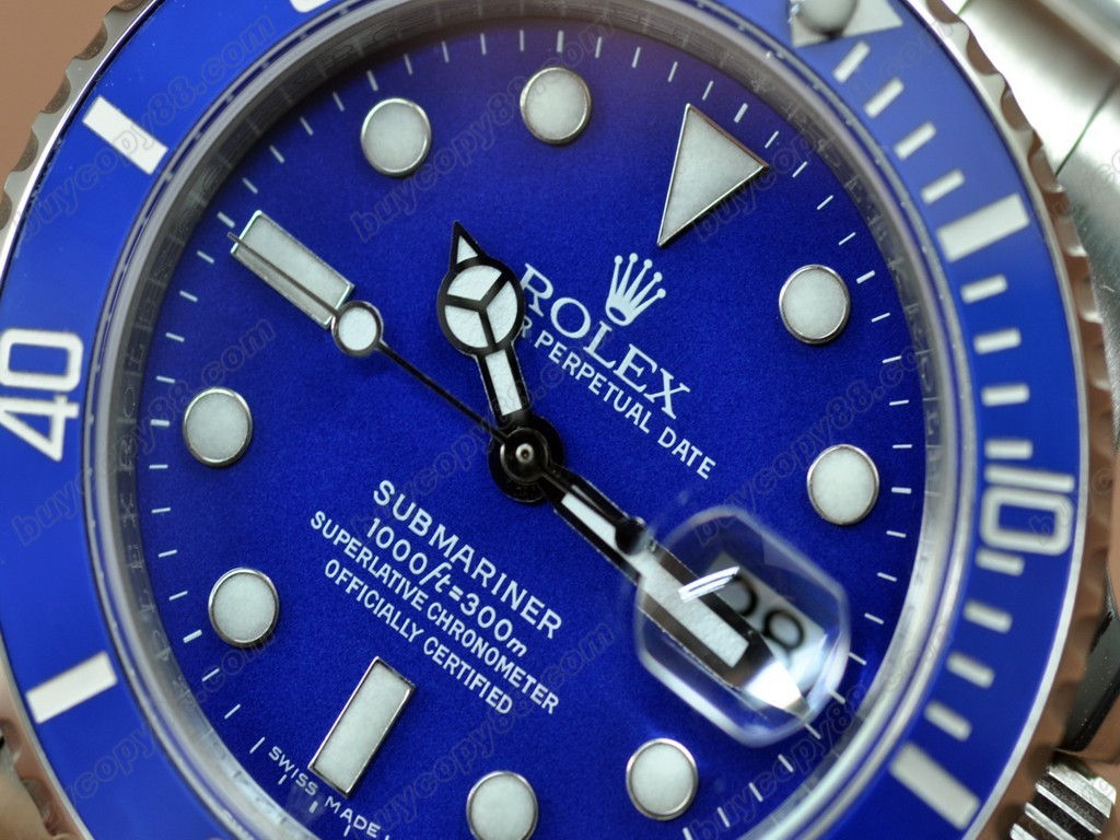 勞力士【男性用】Submariner SS Ceramic Bez Blue dial Asia 自動機芯搭載8