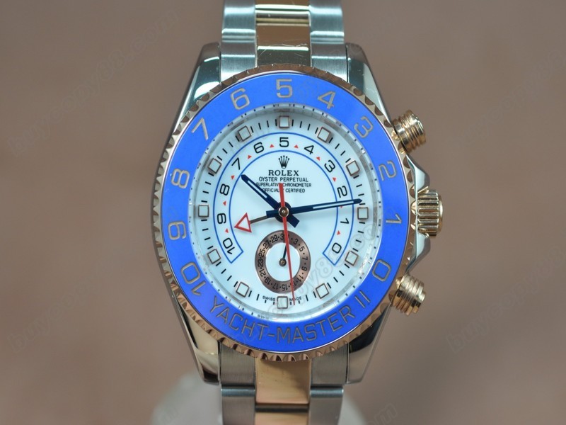 勞力士【男性用】 Yatchmaster II 42mm TT White dial Asia 2813 自動機芯搭載5