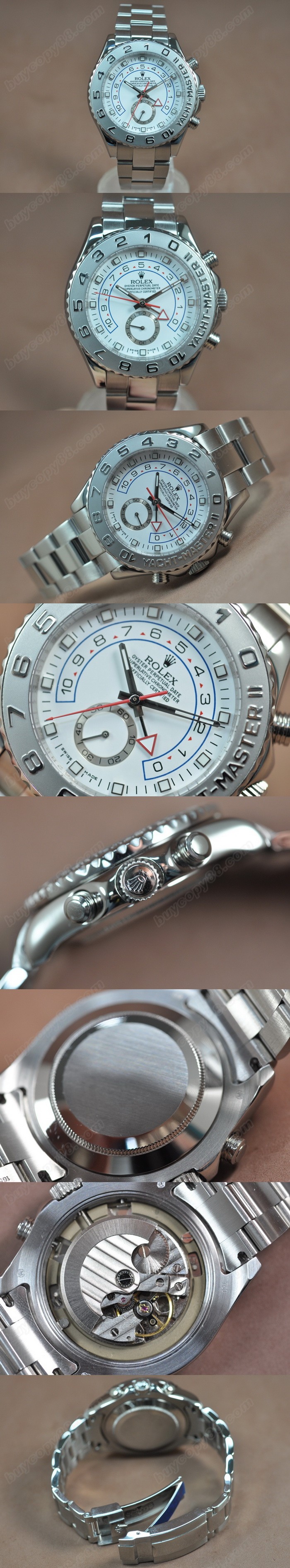 勞力士 Watches Yatchmaster Ⅱ 44mm SS/SS 白 文字盤 A-2813 自動機芯 搭 載 0
