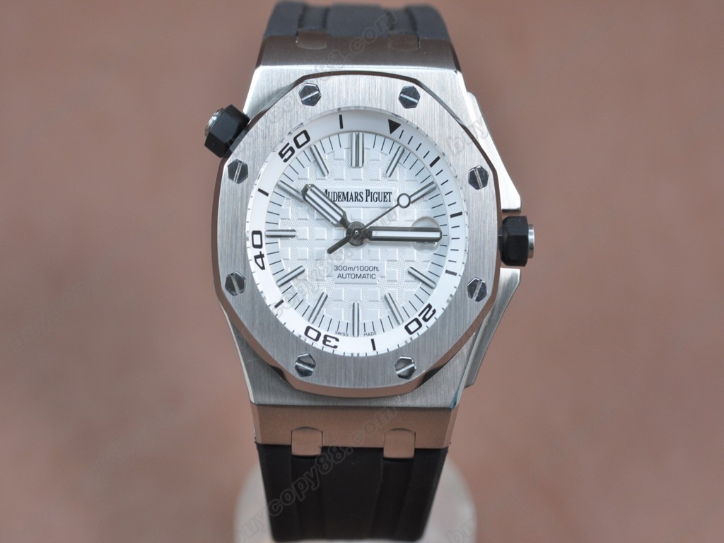 愛彼錶【男性用】 Royal Oak Offshore SS/RU White dial Asia Eta 2836-2自動機芯搭載11