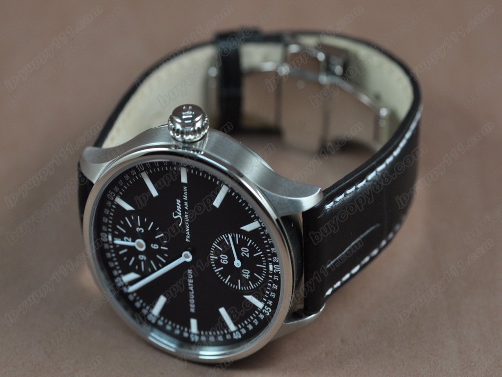 Sinn德製軍錶【男性用】 6100 SS/LE Black dial  Manual 手上鏈搭載2