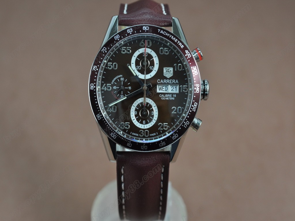 豪雅【男性用】 Carrera 41mm Asian 7750 自動機芯搭載2