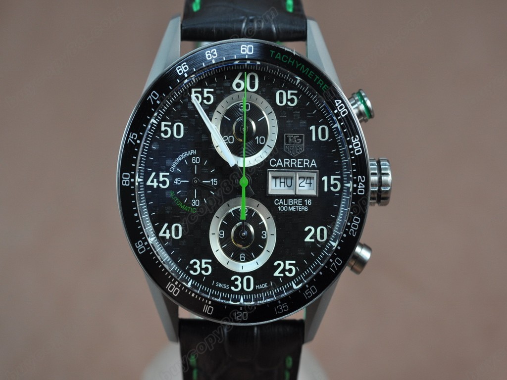 豪雅【男性用】 Carrera 43mm Titanium Asian 7750 自動機芯搭載1