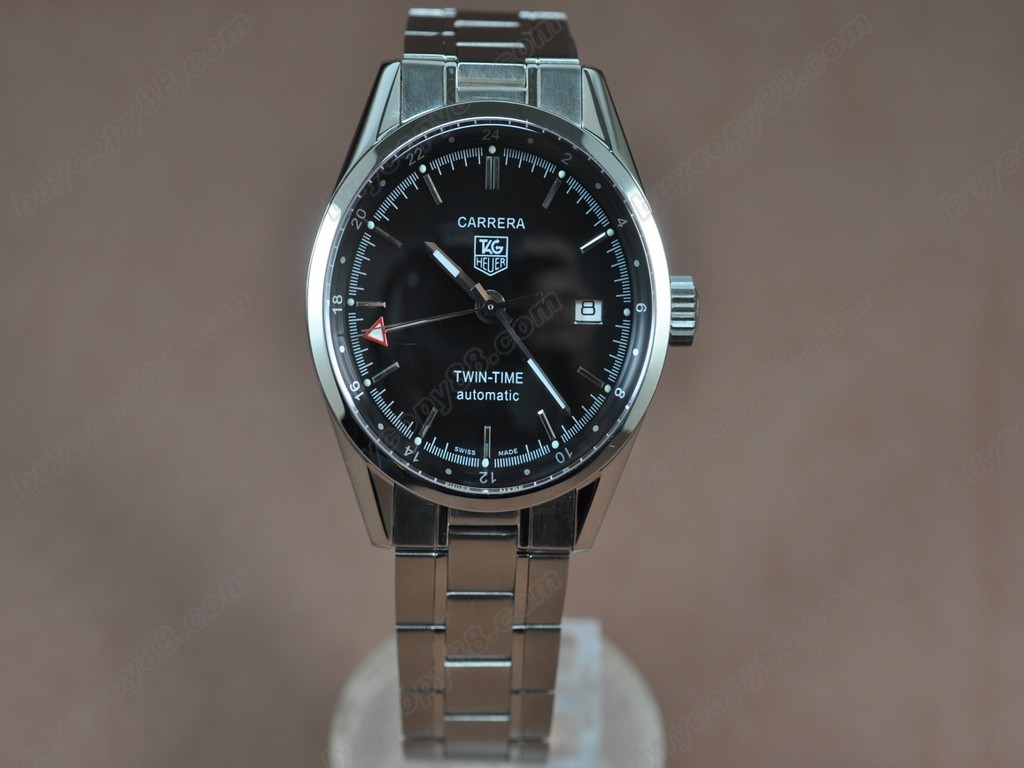 豪雅【男性用】Carrera Automatic SS/Black Swiss Eta 2836-2自動機芯搭載5