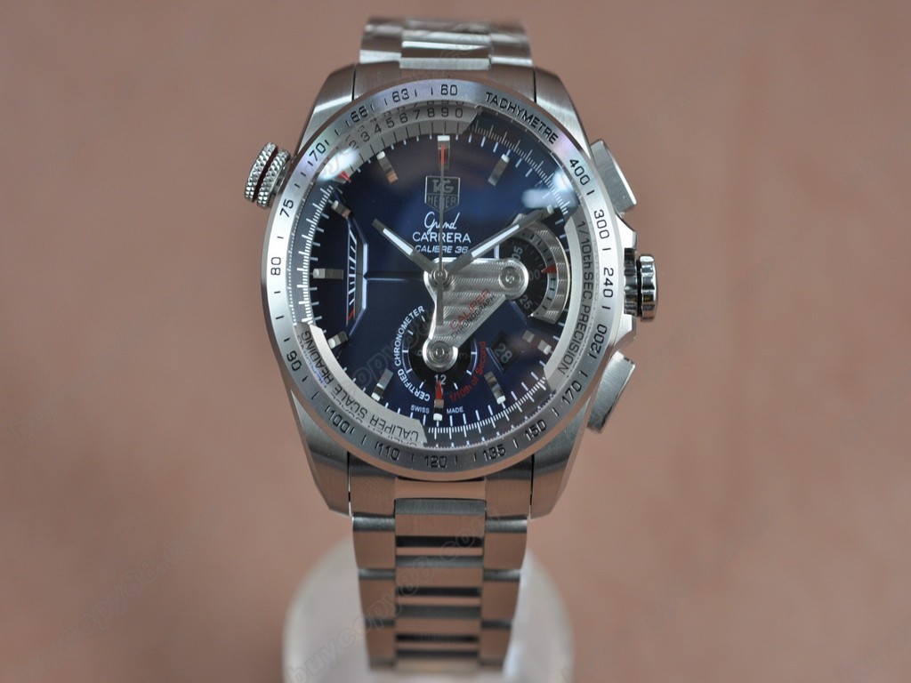 豪雅【男性用】 MadTag Heuer Watches Grand Carrera Calibre 36 DLC/TI/SS A-7750自動機芯搭載5