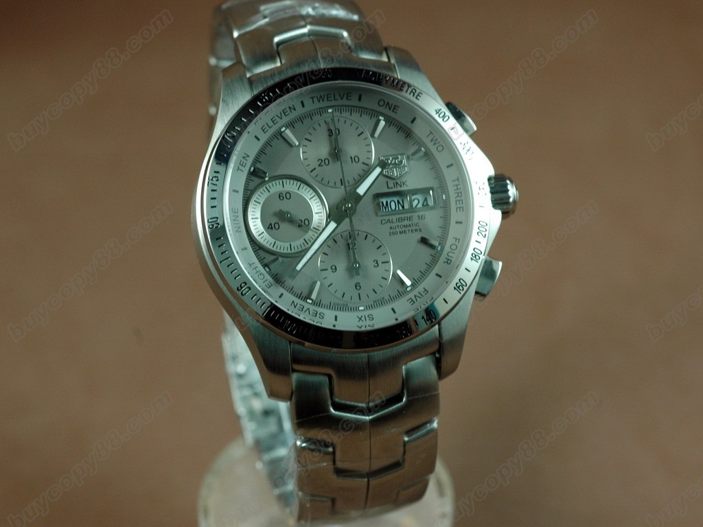 豪雅【男性用】Link Chronograph SS Sliver Asian 7750 自動機芯搭載4