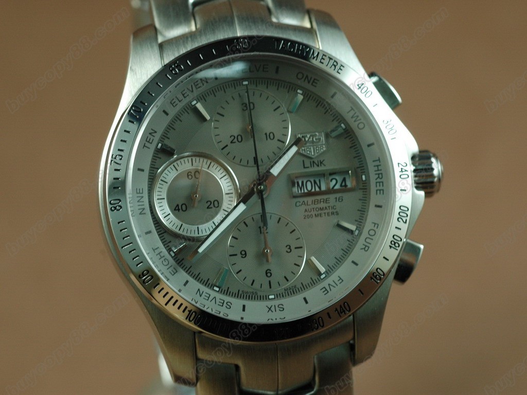 豪雅【男性用】Link Chronograph SS Sliver Asian 7750 自動機芯搭載5