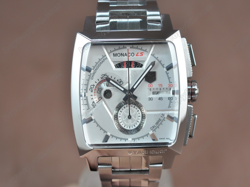 豪雅【男性用】Monaco SL Chrono SS/SS White dial A-7750 自動機芯搭載1