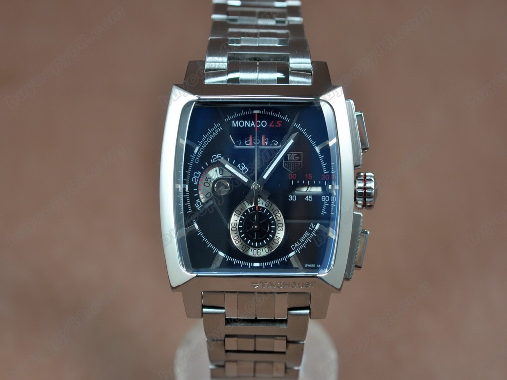 豪雅【男性用】 Monaco SL Chrono SS/SS Black dial A-7750自動機芯搭載6