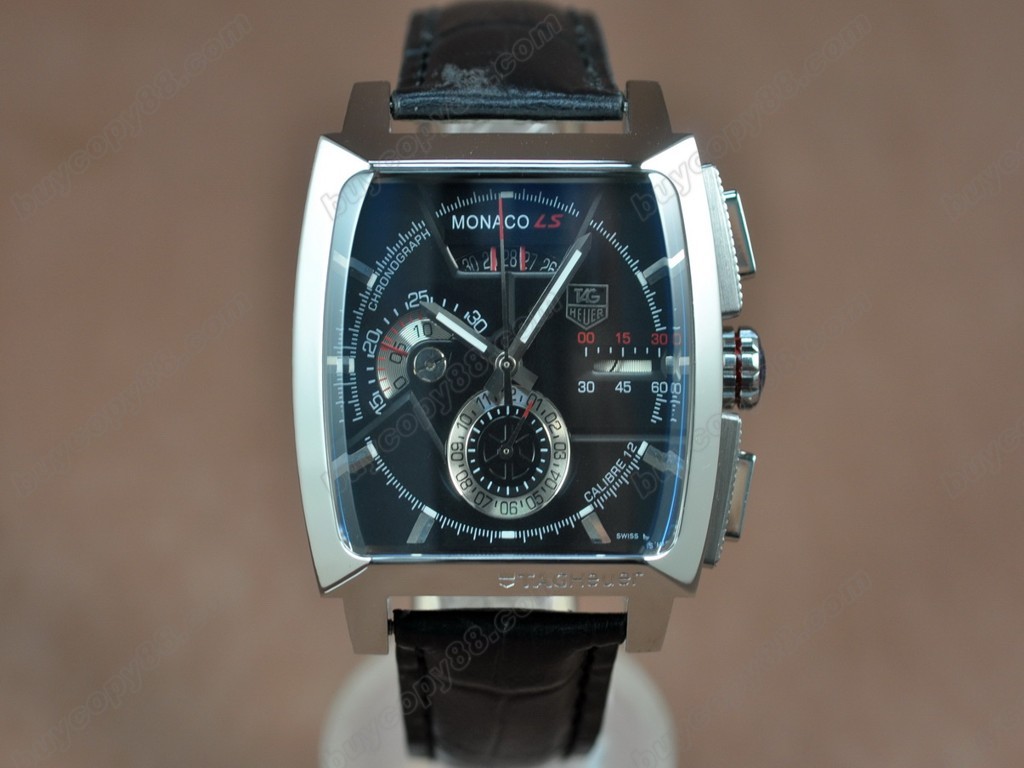 豪雅【男性用】 Monaco SL Chrono SS/LE Black dial A-7750 自動機芯搭載8