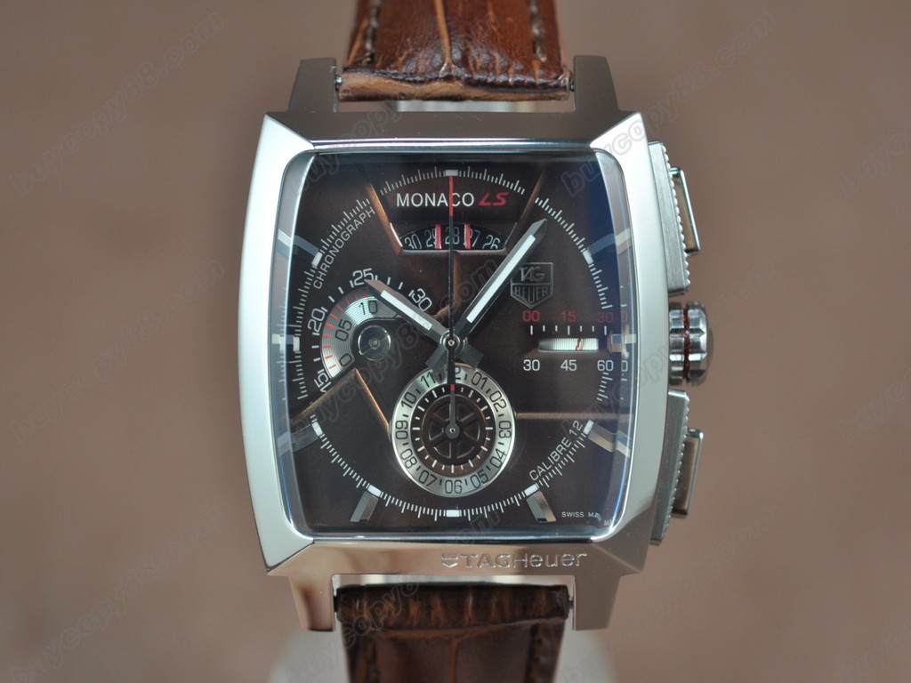 豪雅【男性用】 Monaco SL Chrono SS/LE Brown dial A-7750 自動機芯搭載7