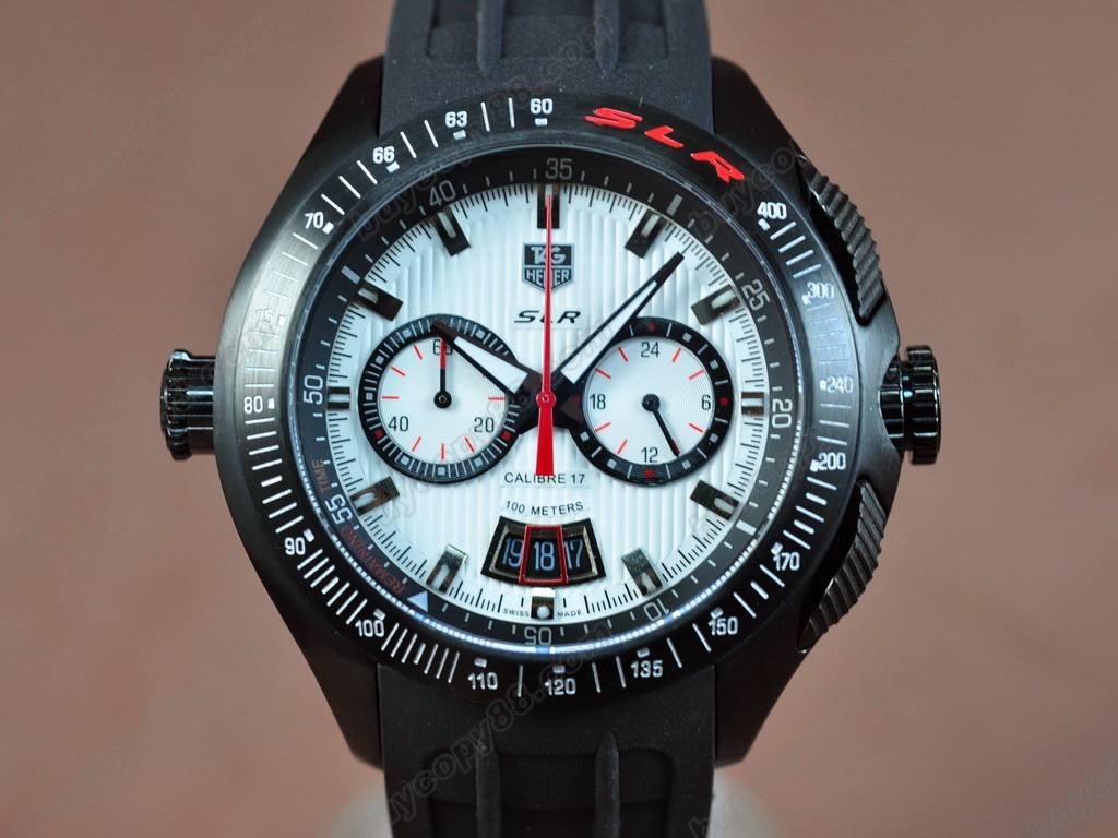 豪雅【男性用】 2007 SLR Chrono PVD/RU White Jap石英機芯搭載4