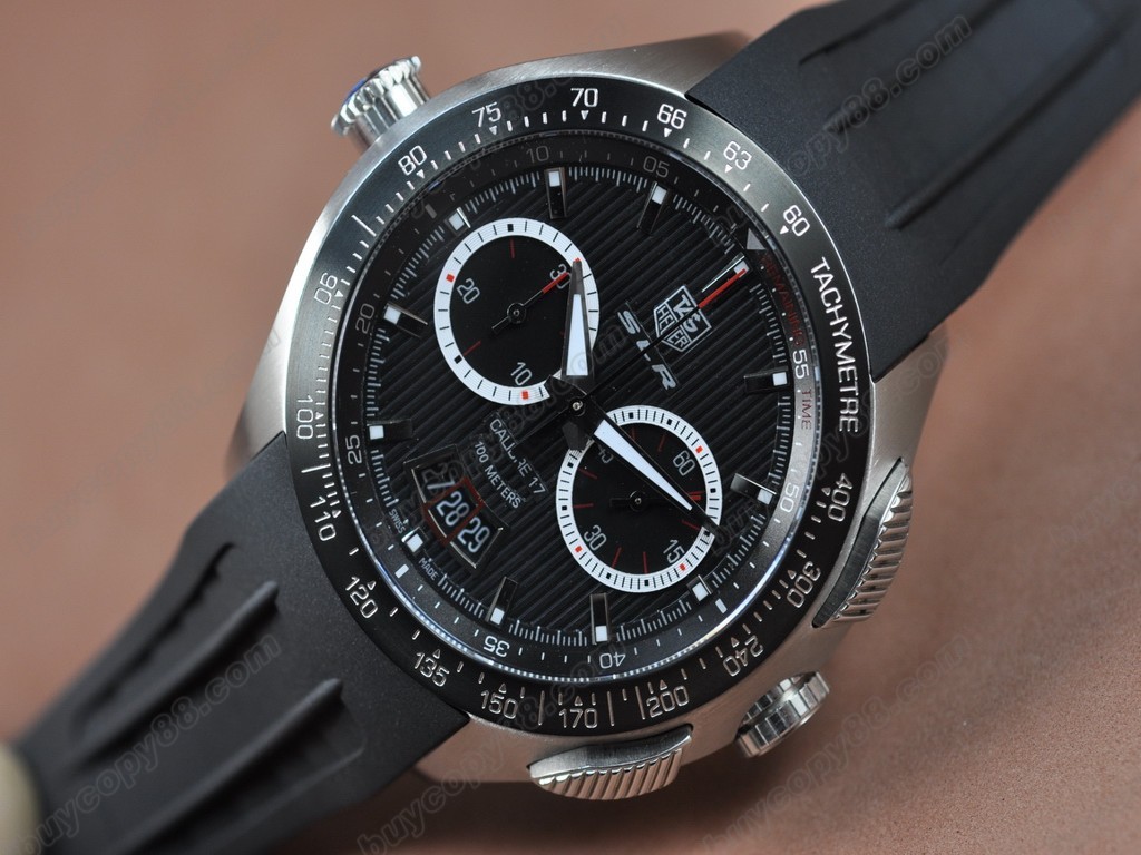 豪雅【男性用】 TGSLR10001 2007 SLR Chronograph SS/LE Asia 7750 自動機芯搭載9