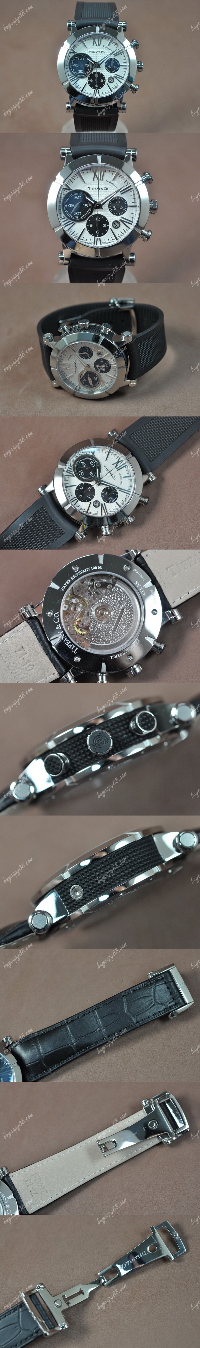  蒂芬尼 Tiffany & Co Altas 42mm SS/RU White roman A-7750自動機芯搭載0