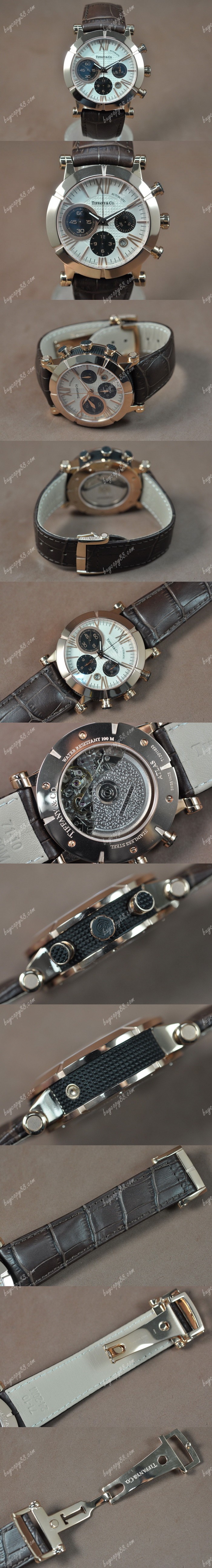  蒂芬尼Tiffany & Co Altas 42mm 玫瑰金/LE White roman A-7750自動機芯搭載0