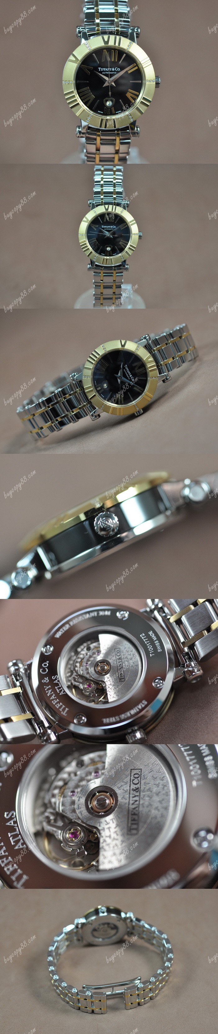  蒂芬尼Tiffany & Co Altas 30mm TT Ceramic White roman Swiss 2671自動機芯搭載0