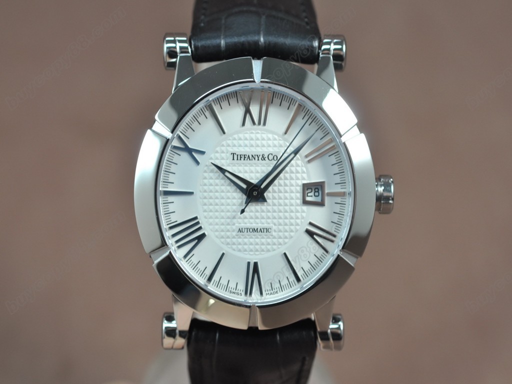 蒂芬尼【男性用】 Altas 42mm SS/LE White roman A-2836-2 自動機芯搭載1