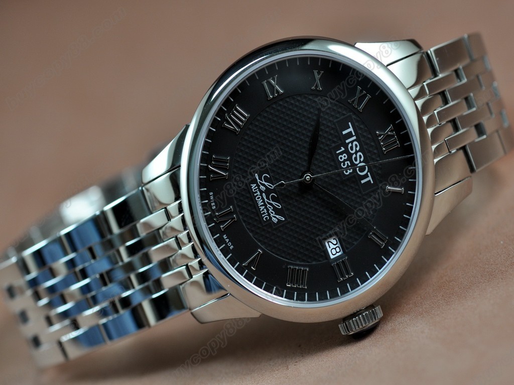 Tissot/天梭【男性用】 T-Classic SS/SS Black Swiss Eta 2824-2 自動機芯搭載4