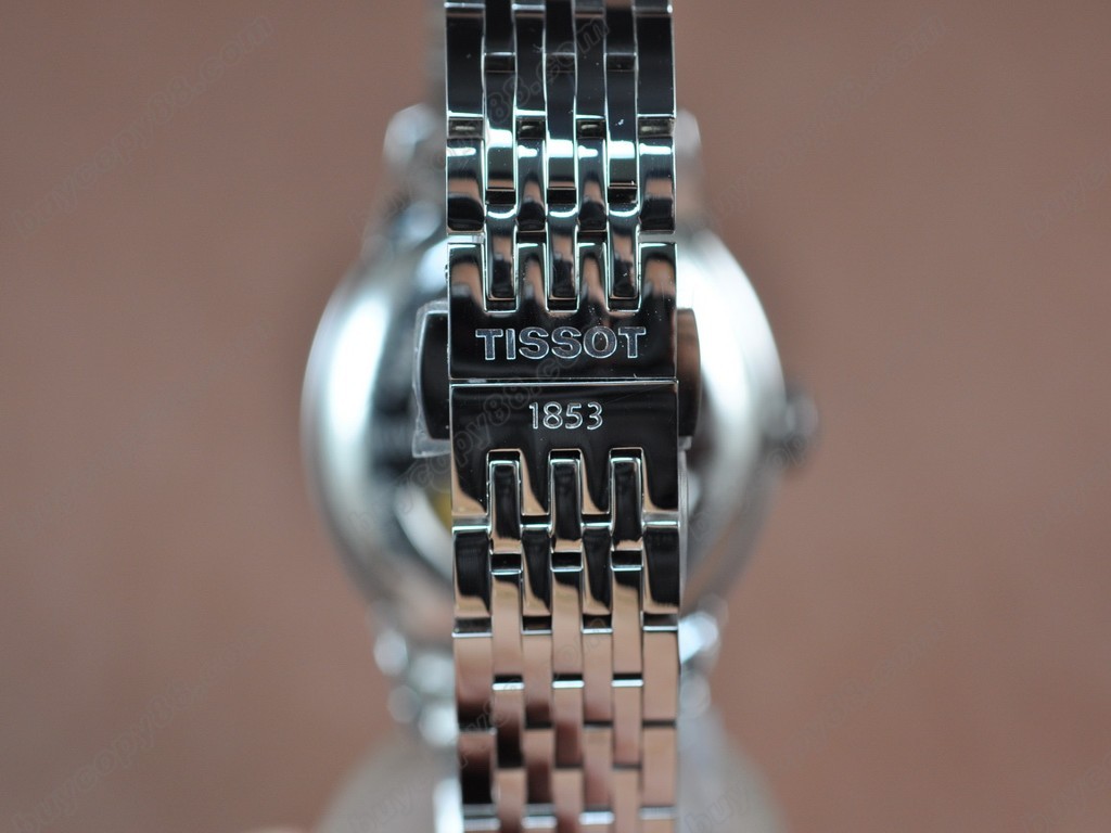 Tissot/天梭【男性用】 T-Classic SS/SS Black Swiss Eta 2824-2 自動機芯搭載5