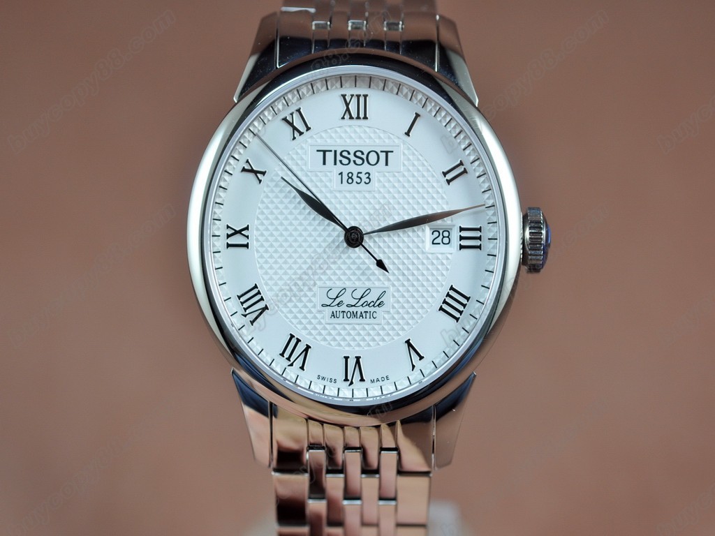 Tissot/天梭【男性用】 T-Classic SS/SS White Swiss Eta 2824-2 自動機芯搭載3