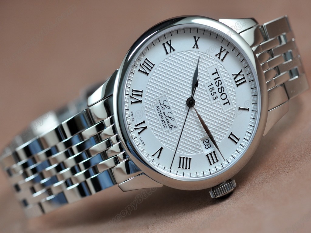 Tissot/天梭【男性用】 T-Classic SS/SS White Swiss Eta 2824-2 自動機芯搭載4