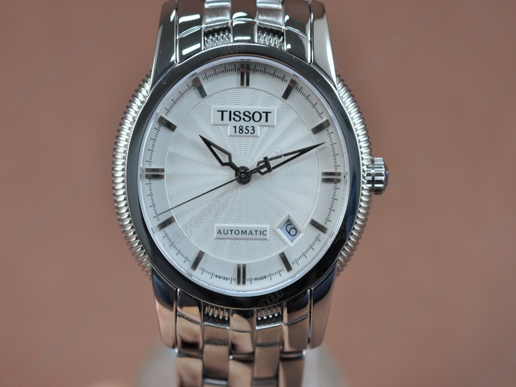 Tissot/天梭【男性用】SS/SS White Asia 2824-2 自動機芯搭載1