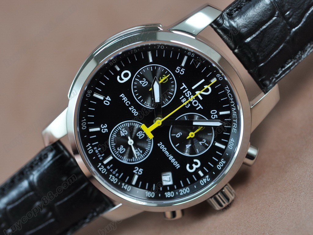 Tissot/天梭【男性用】 T-Sport Chronograph SS/LE Black Swiss Eta 石英機芯搭載0