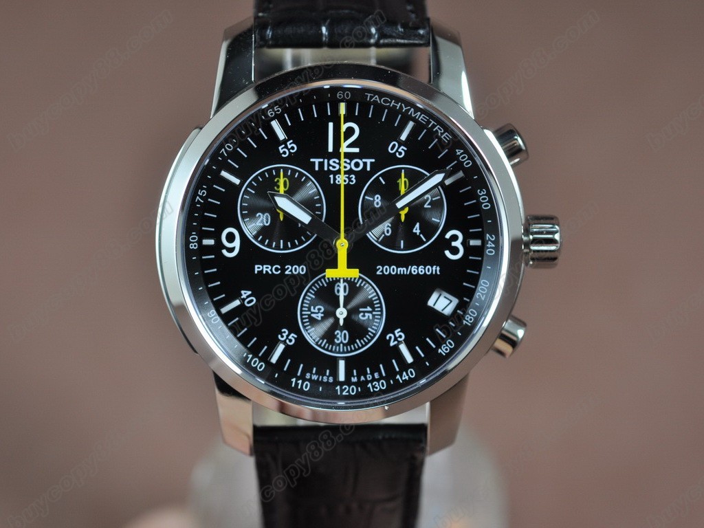 Tissot/天梭【男性用】 T-Sport Chronograph SS/LE Black Swiss Eta 石英機芯搭載7