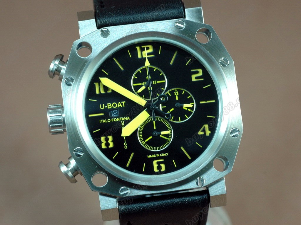 優寶【男性用】 Thousands of Feet Chrono SS/LE Black/Yellow OS 10石英機芯搭載0
