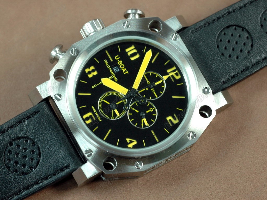 優寶【男性用】 Thousands of Feet Chrono SS/LE Black/Yellow OS 10石英機芯搭載3